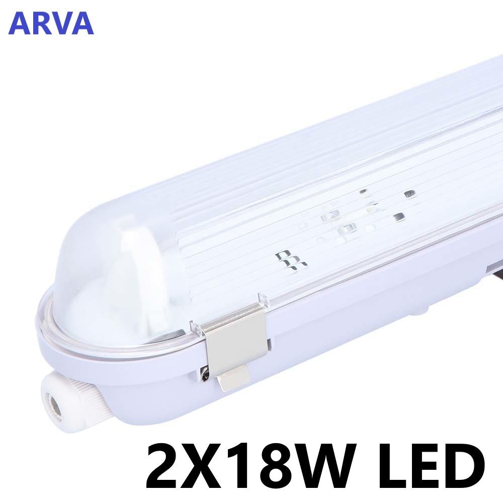 HW Spatwaterdicht.Led TL armatuur 2X18W LAMPEN LED 123cm . /M Zekeringkasten en ander elektrisch materiaal online kopen
