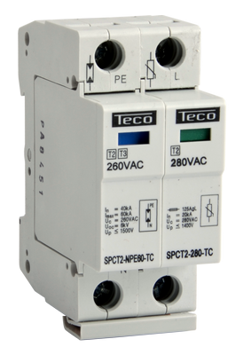 Aansluitschema overspanningsbeveiliging