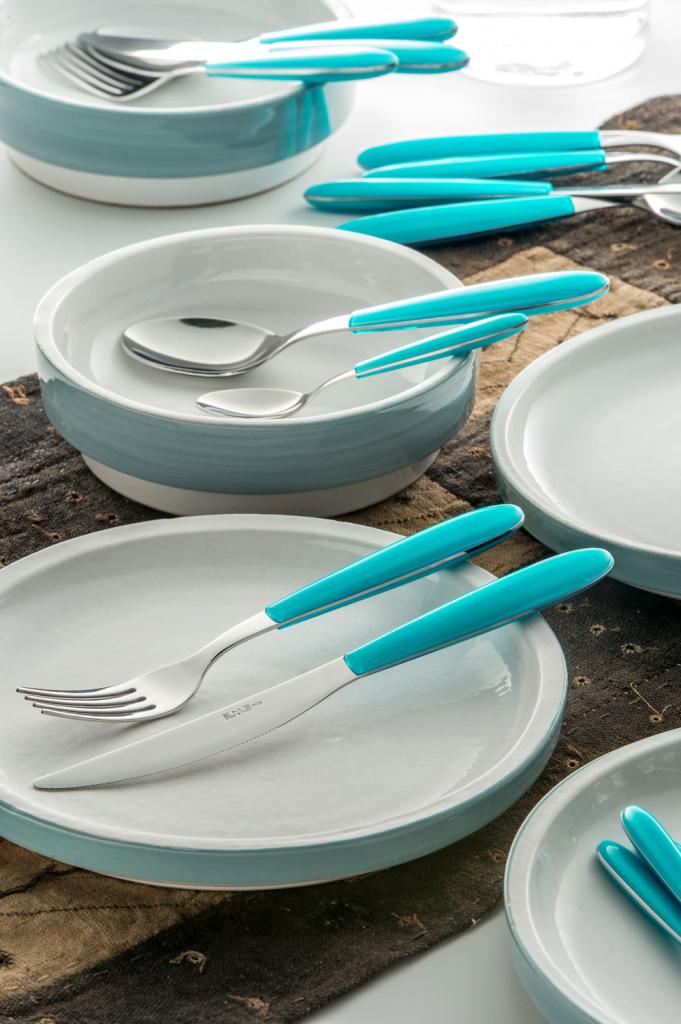 Eme Cutlery - Set 48 Pièces Couverts Colorés Vero Linear