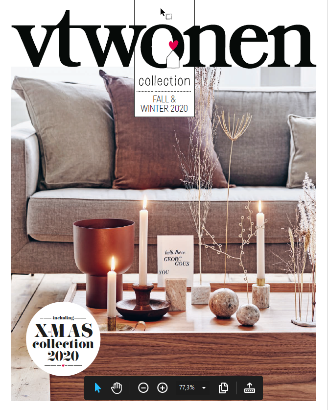 Brochure vtwonen - herfst/winter collectie 2020