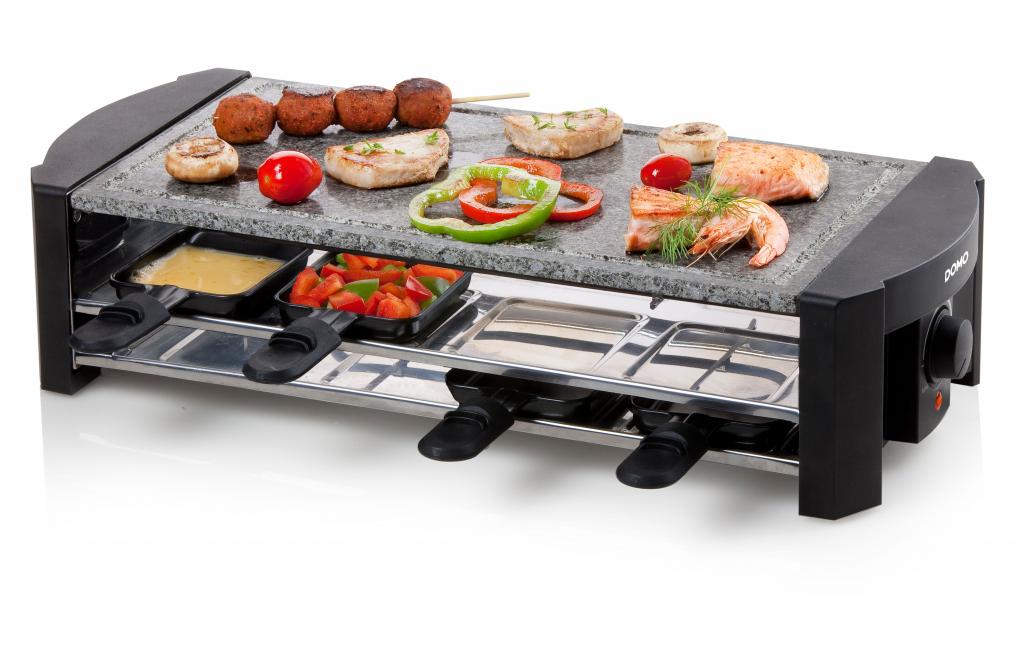 offset Hoop van pellet Domo grill/gourmet/raclette 8pers - tomsmegadeal.eu