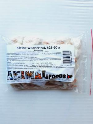 KB Weaner rat klein  Premium (30 - 60g)  5 st